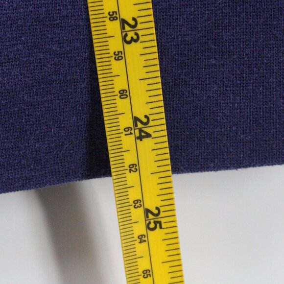 Vintage Koret Francisca Shirt Top Womens Navy Blue Short Sleeve V Neck Floral S - Picture 9 of 9